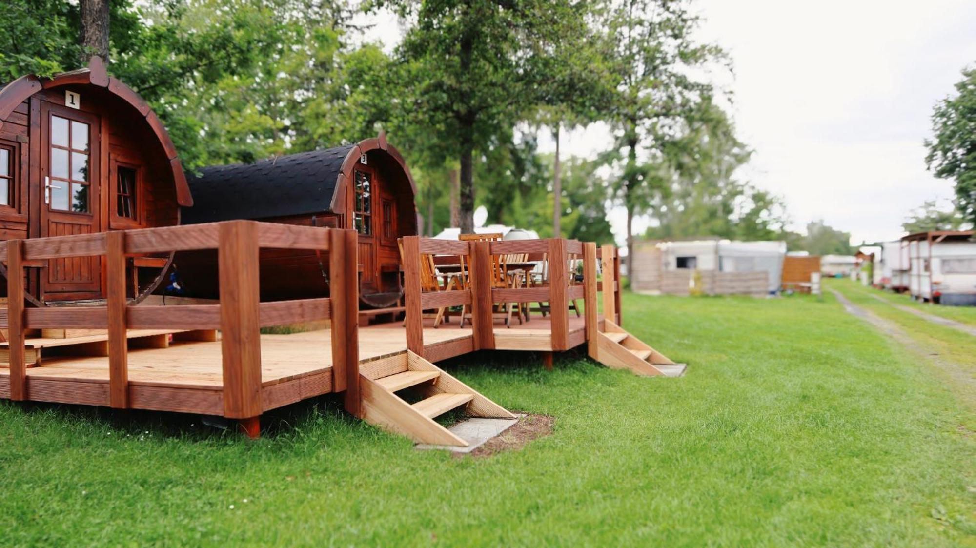 Campingplatz Koberbachtalsperre - Campingfass Mieten Langenbernsdorf Extérieur photo