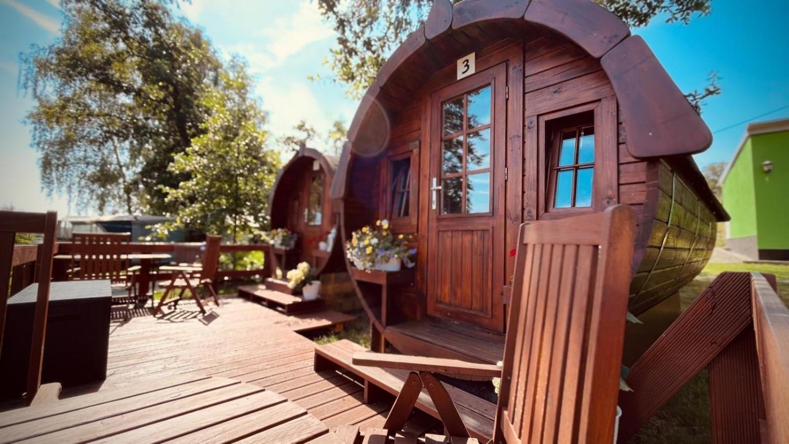 Campingplatz Koberbachtalsperre - Campingfass Mieten Langenbernsdorf Extérieur photo